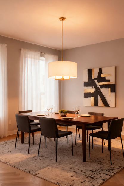 Emery Fabric Chandelier - view 8 | morylighting