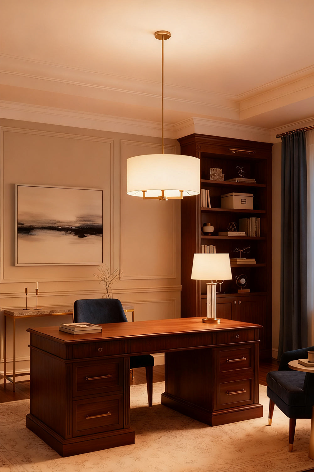 Emery Fabric Chandelier - view 13 | morylighting