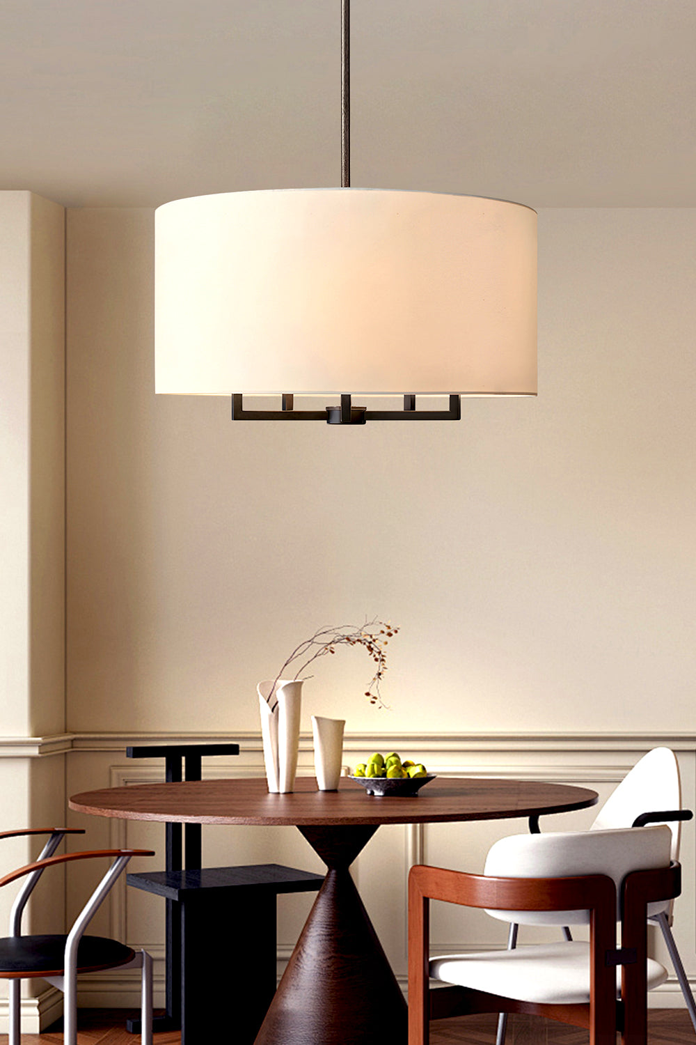 Emery Fabric Chandelier - view 4 | morylighting