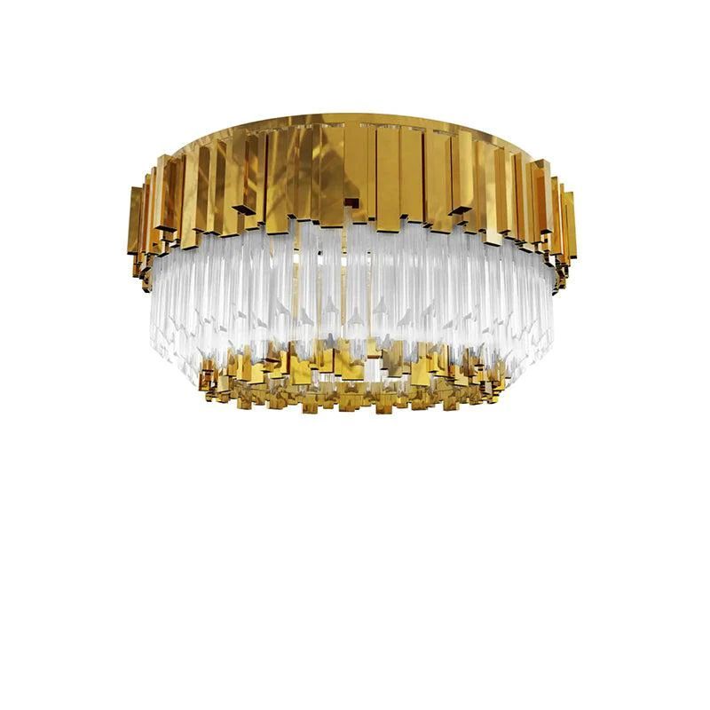 LA Empire Decorative Round Flush Mount