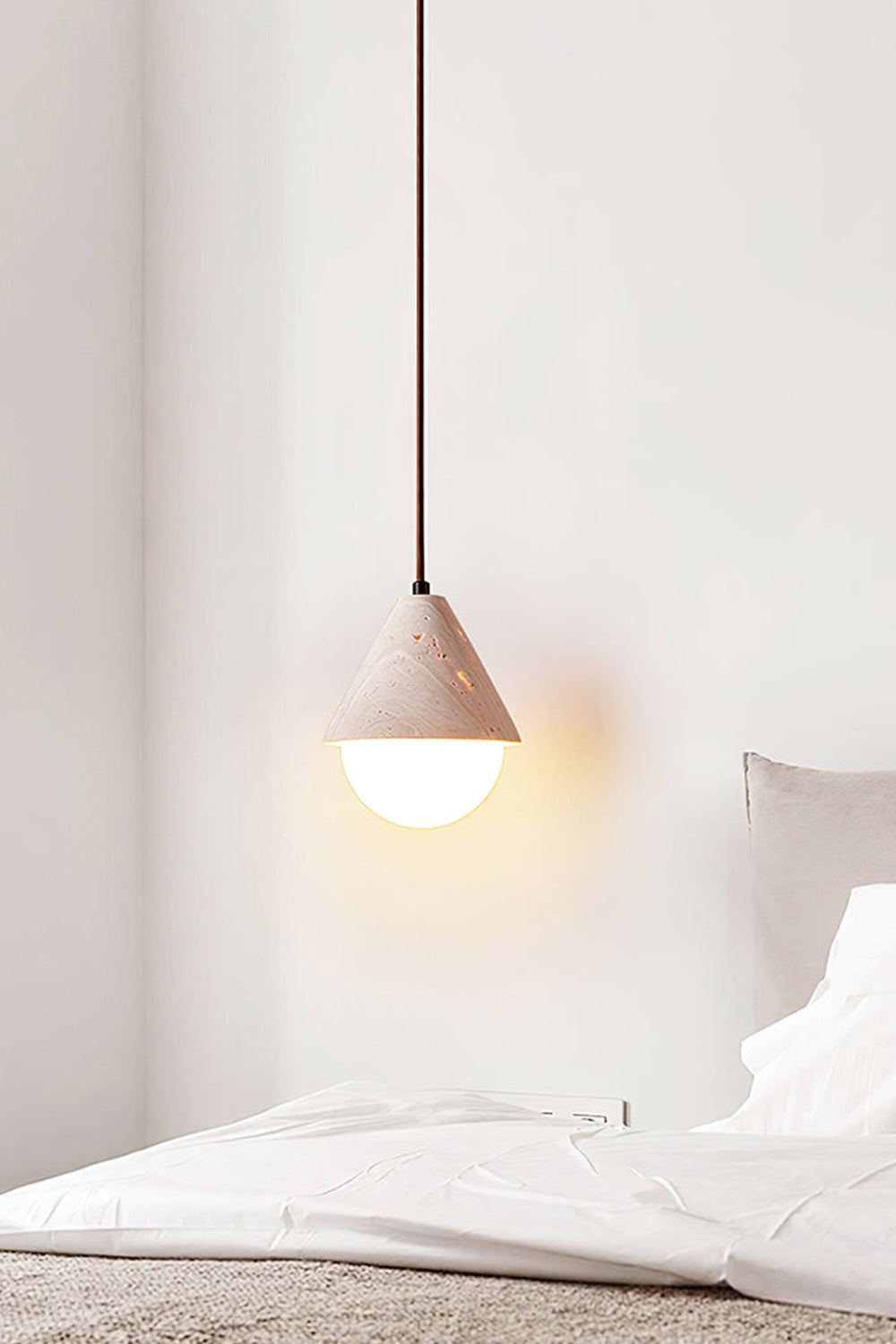 Etruscan Travertine Dome Light - view 7 | morylighting