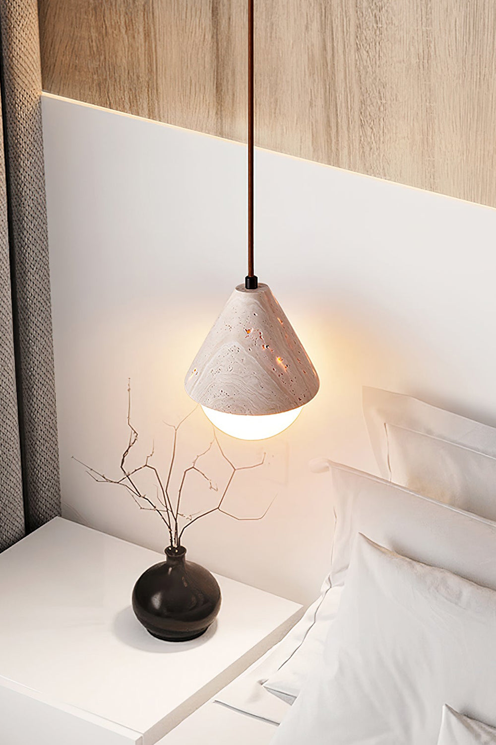 Etruscan Travertine Dome Light - view 9 | morylighting
