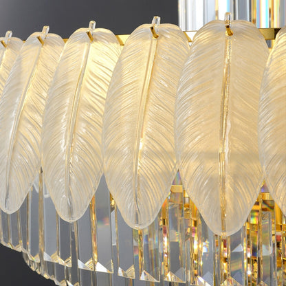 Morylighting Grand Plume Crystal Foyer Chandelier - Background Shot