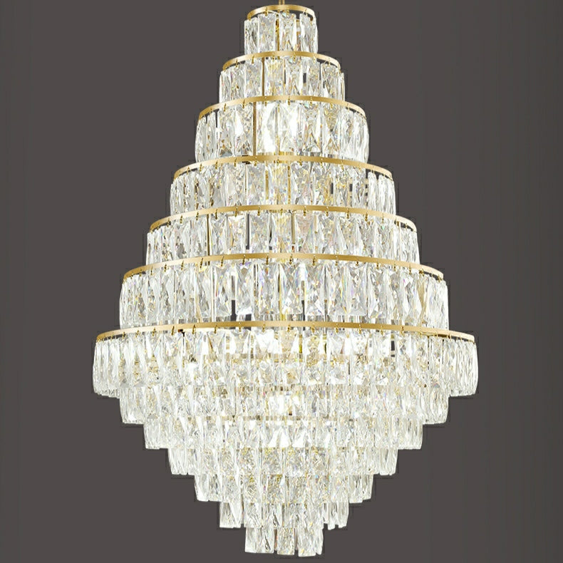 Morylighting Grand Radiance Round Crystal Chandelier - Background Shot