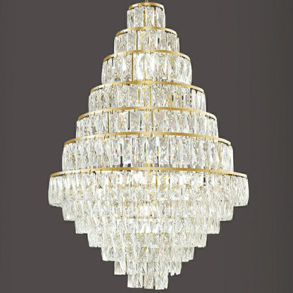 Morylighting Grand Radiance Round Crystal Chandelier - Background Shot