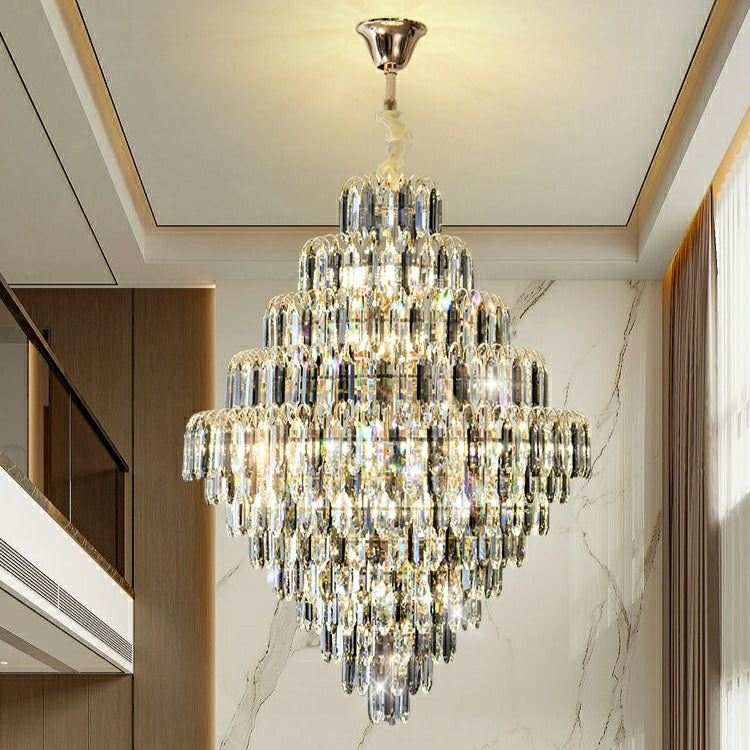 Morylighting Grand Lumina K9 Crystal Chandelier - grand American estate foyer