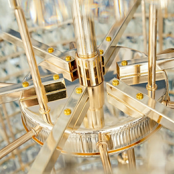 Morylighting Grand Radiance Round Crystal Chandelier - Background Shot