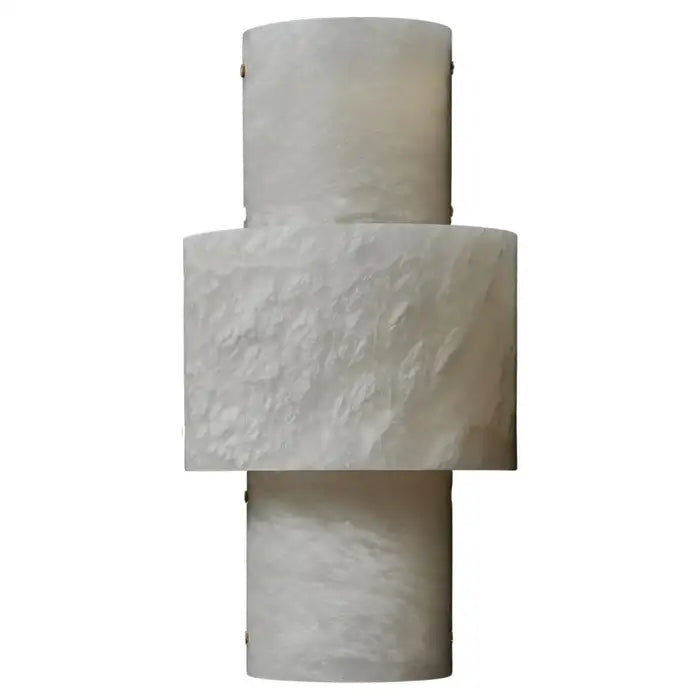 Half Cylinder Alabaster Wall Sconce