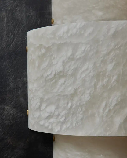 Half Cylinder Alabaster Wall Sconce