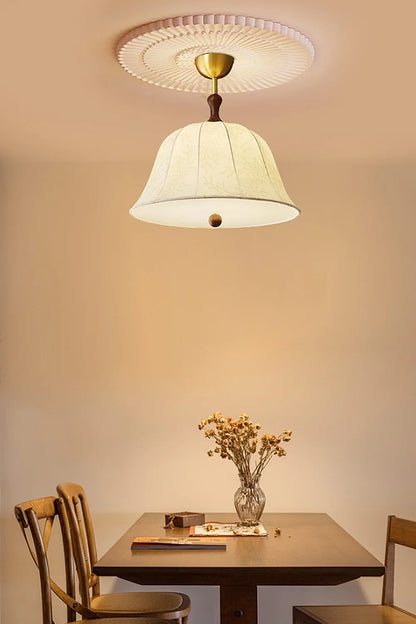 Fabric Brass Pendant Lamp - view 6 | morylighting