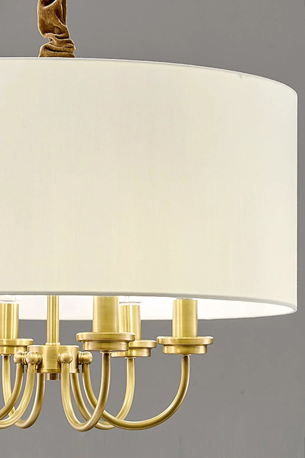 Fabric Cylindrical Pendant Lamp - view 9 | morylighting