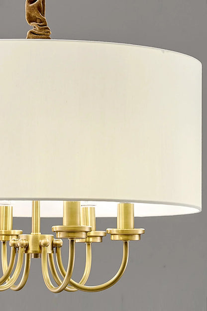Fabric Cylindrical Pendant Lamp - view 9 | morylighting