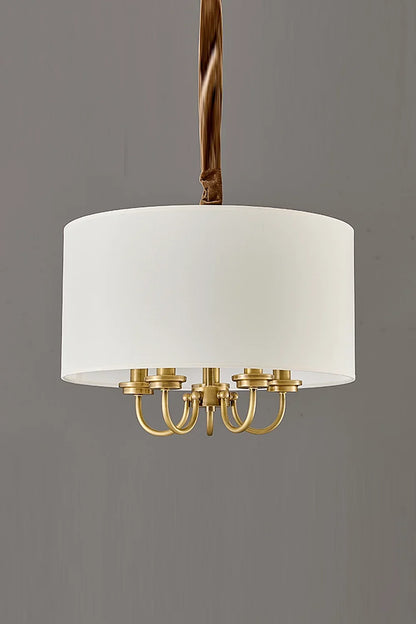 Fabric Cylindrical Pendant Lamp - view 8 | morylighting