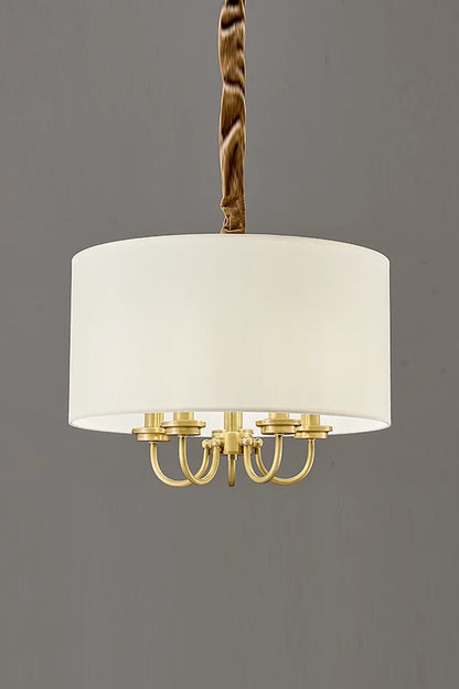 Fabric Cylindrical Pendant Lamp - view 7 | morylighting