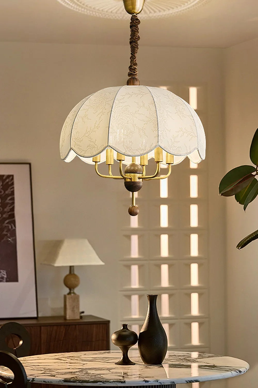 Fabric Lonzo Pendant Lamp - view 2 | morylighting