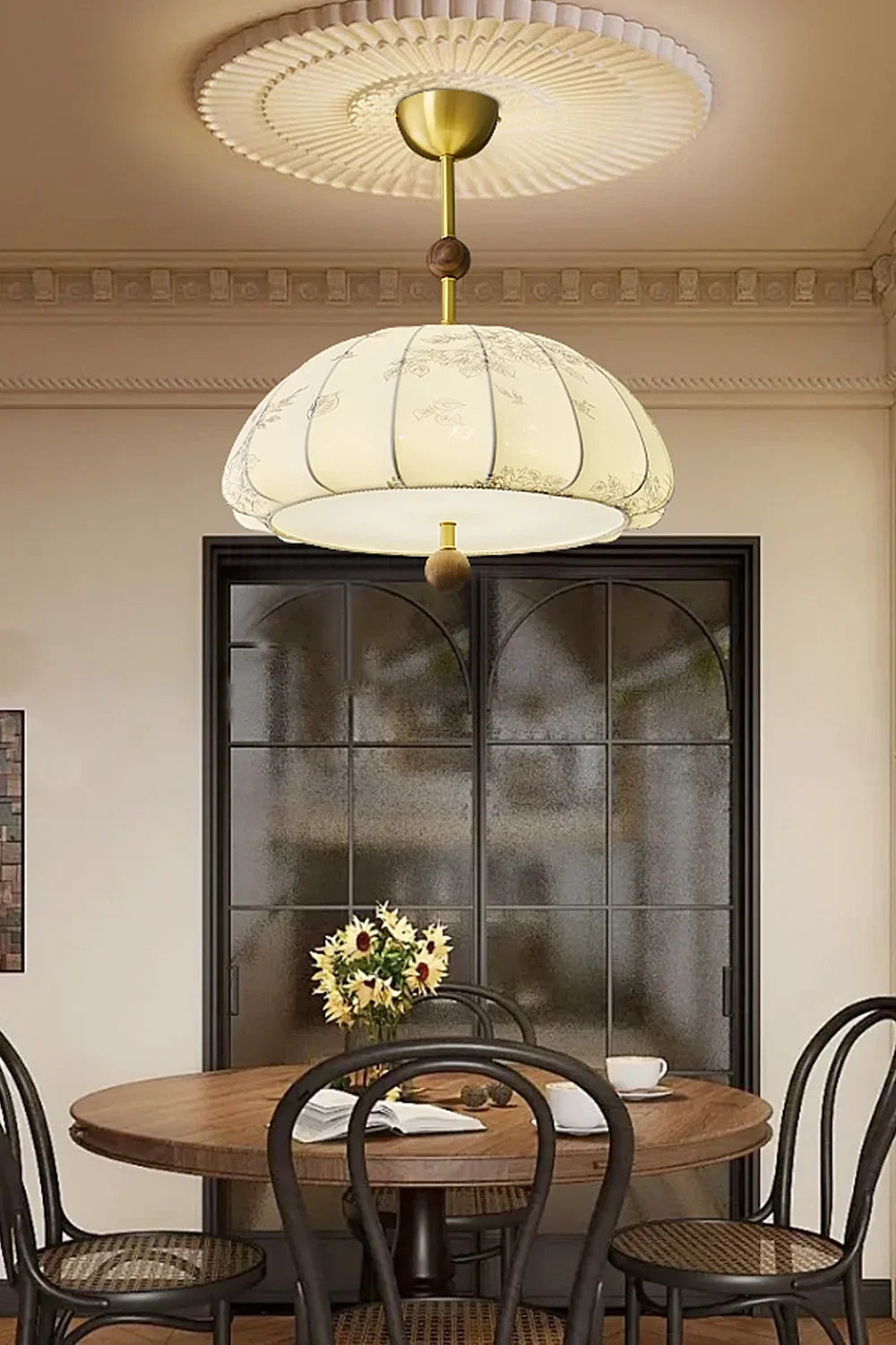 Fabric Trigg Pendant Lamp - view 4 | morylighting
