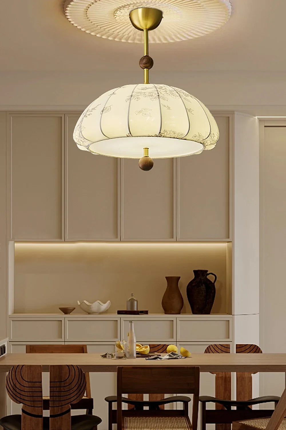 Fabric Trigg Pendant Lamp - view 6 | morylighting