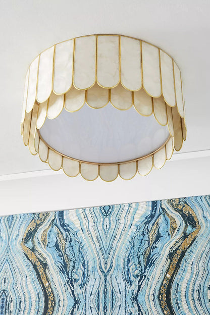 Faceted Shell Bloom Ceiling Light - view 10 | morylighting
