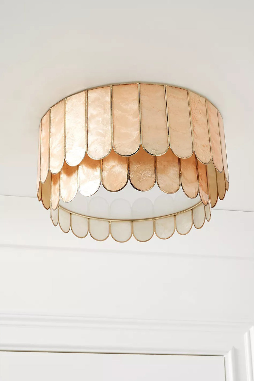 Faceted Shell Bloom Ceiling Light - view 12 | morylighting