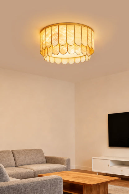 Faceted Shell Bloom Ceiling Light - view 9 | morylighting