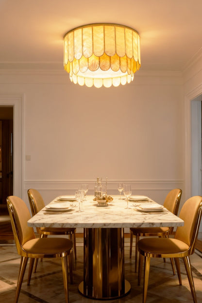 Faceted Shell Bloom Ceiling Light - view 6 | morylighting