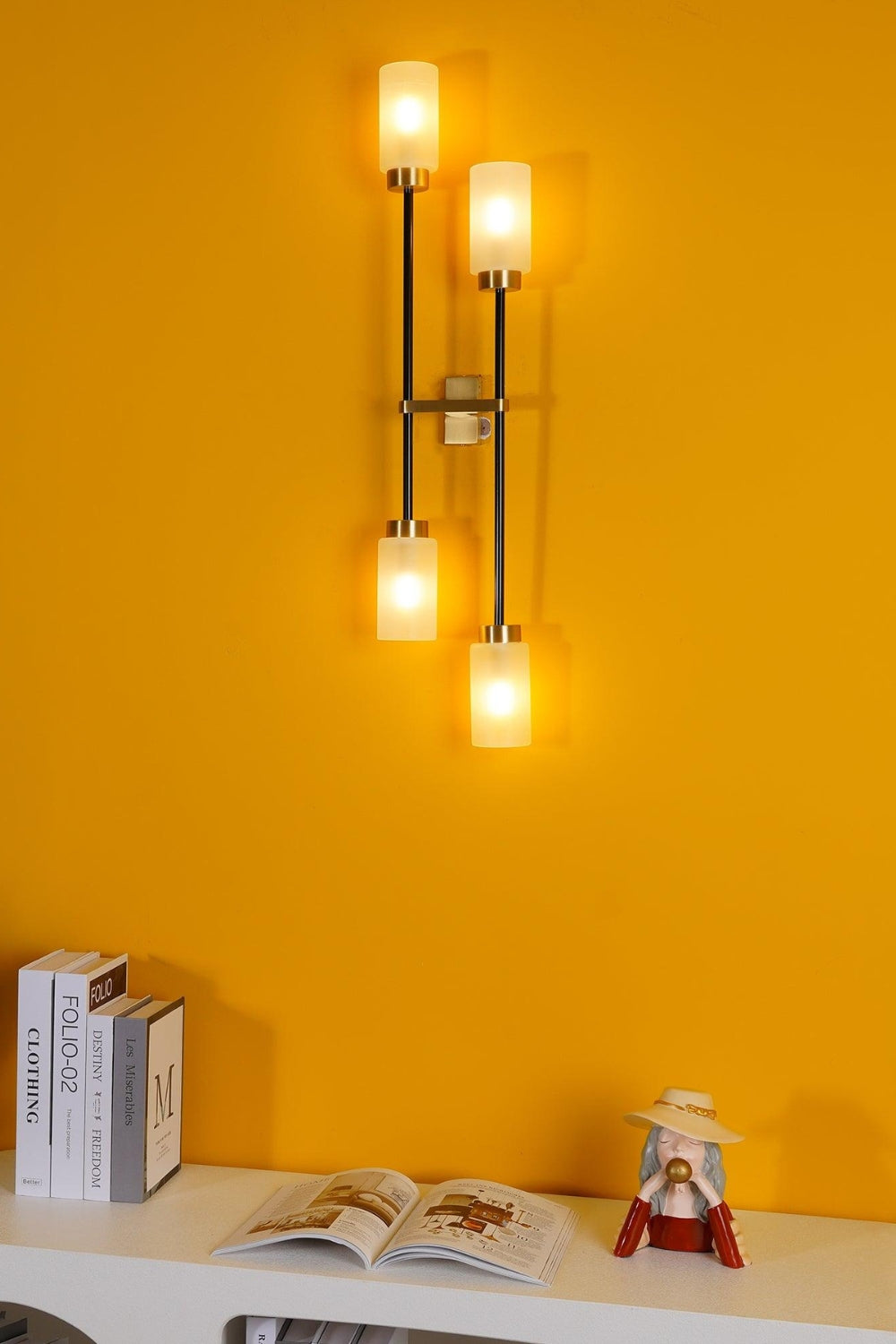 Cylindrical Glass Farol Wall Light - view 20 | morylighting