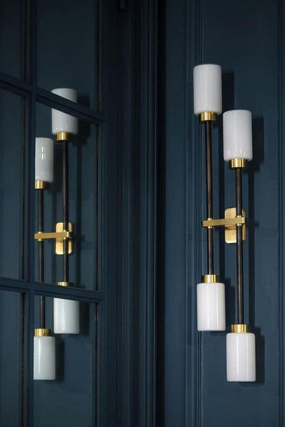 Cylindrical Glass Farol Wall Light - view 32 | morylighting