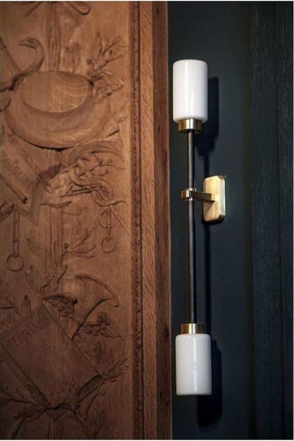 Cylindrical Glass Farol Wall Light - view 33 | morylighting