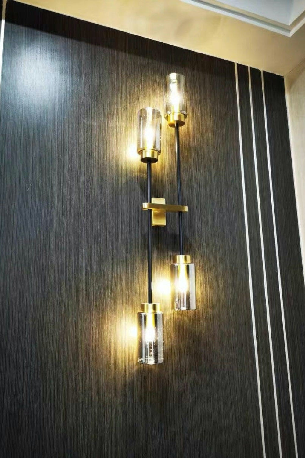 Cylindrical Glass Farol Wall Light - view 34 | morylighting