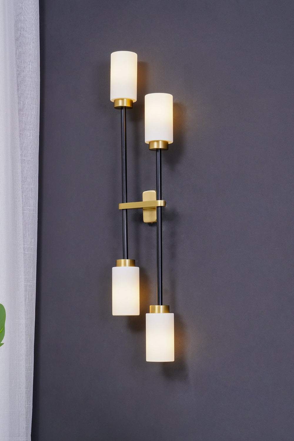 Cylindrical Glass Farol Wall Light - view 35 | morylighting