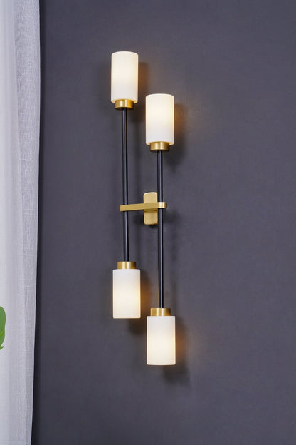 Cylindrical Glass Farol Wall Light - view 35 | morylighting