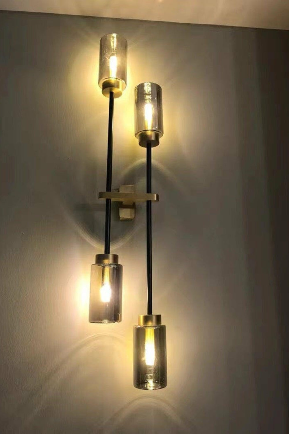 Cylindrical Glass Farol Wall Light - view 38 | morylighting