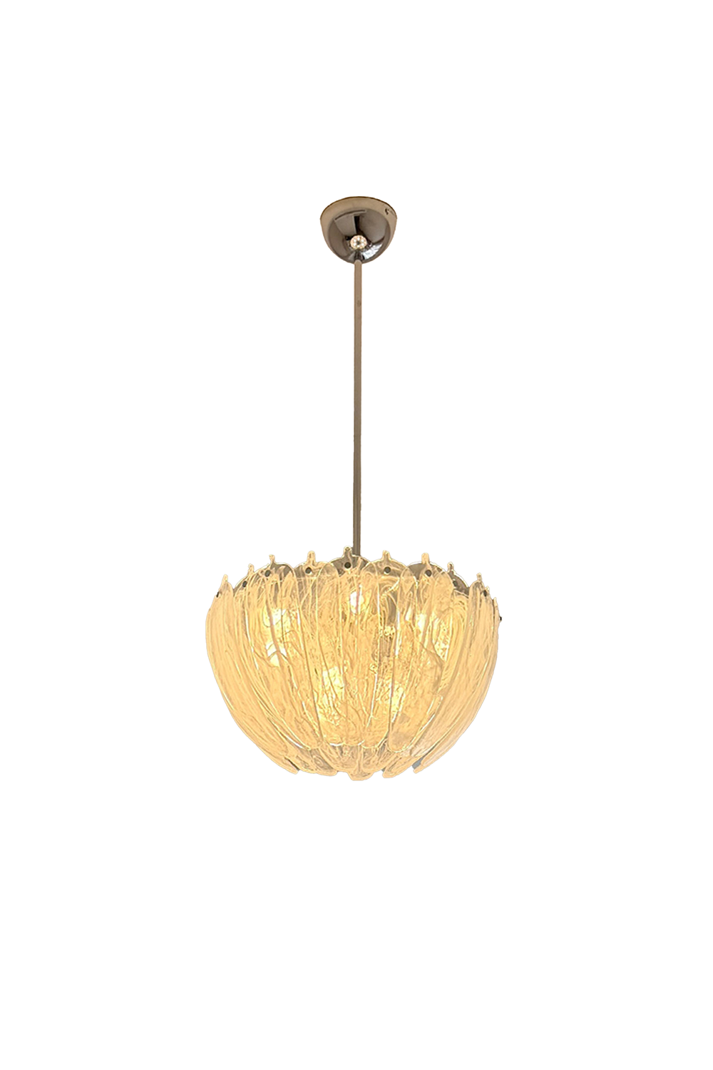 Feather Glass Chandelier | morylighting