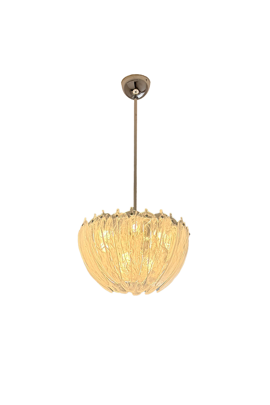 Feather Glass Chandelier | morylighting
