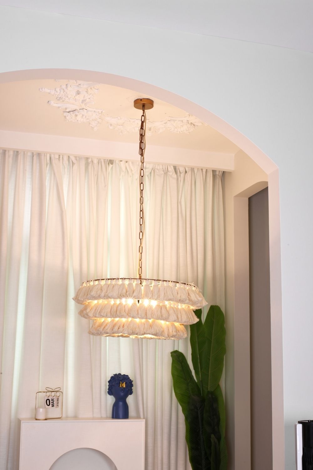 Fabric Fela Tassel Chandelier - view 7 | morylighting