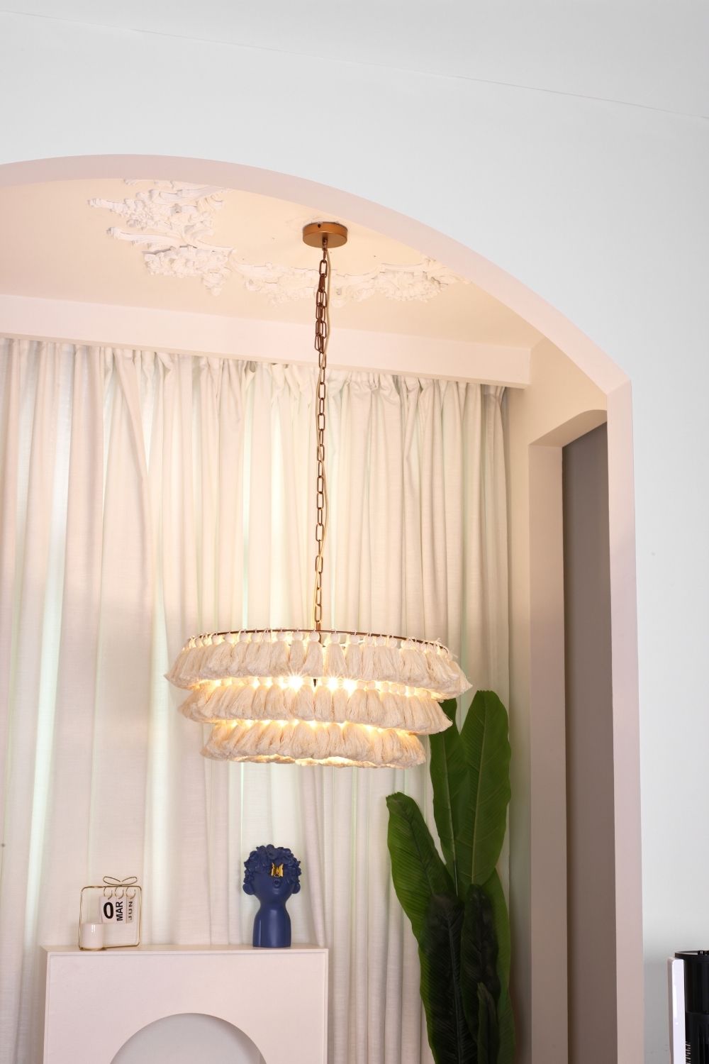 Fabric Fela Tassel Chandelier - view 8 | morylighting