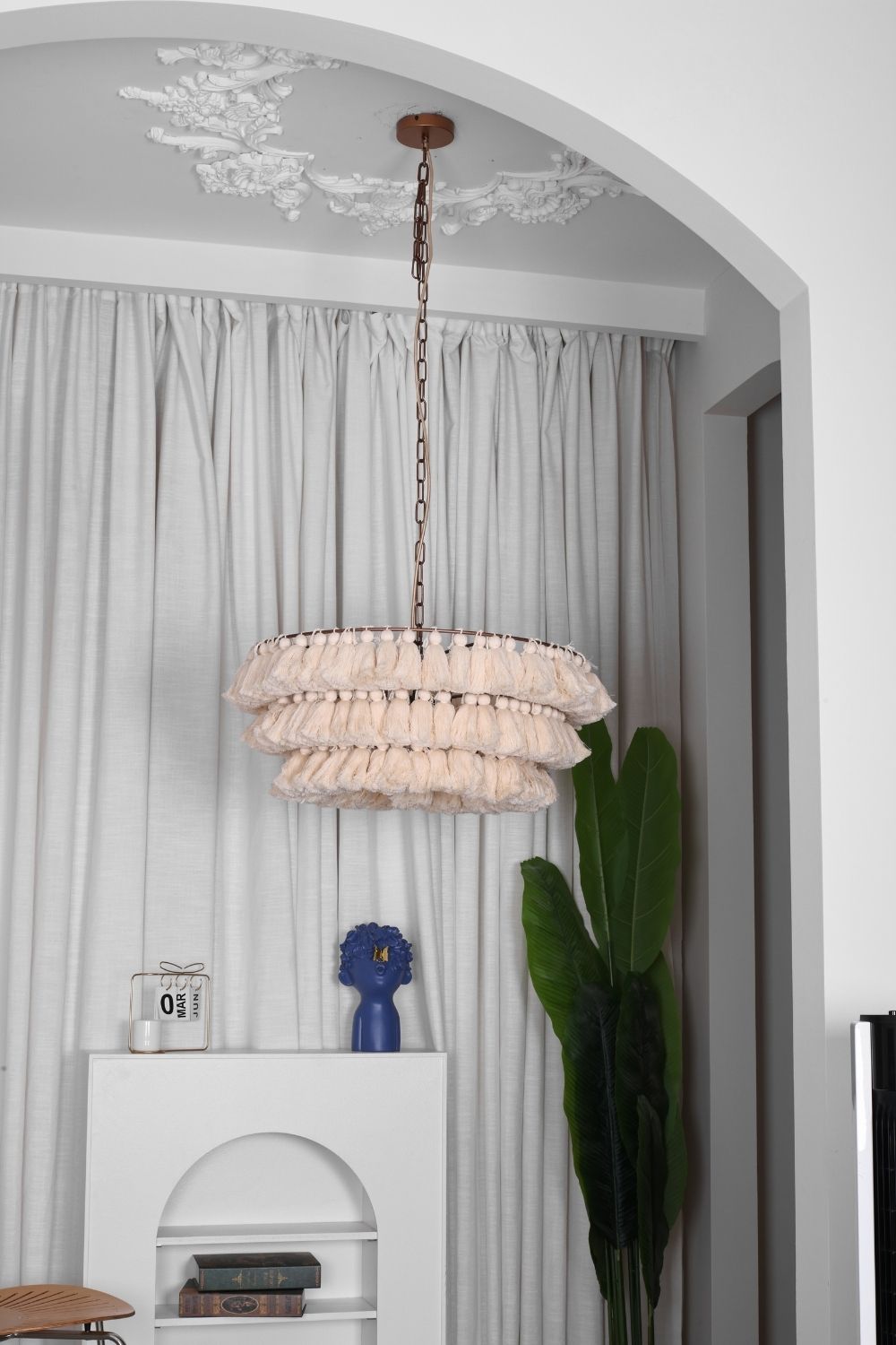 Fabric Fela Tassel Chandelier - view 9 | morylighting