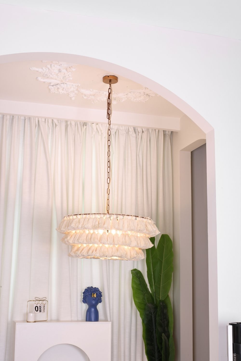 Fabric Fela Tassel Chandelier - view 10 | morylighting