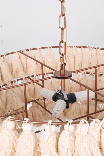 Fabric Fela Tassel Chandelier - view 24 | morylighting