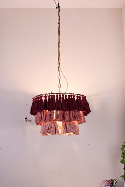 Fabric Fela Tassel Chandelier - view 5 | morylighting