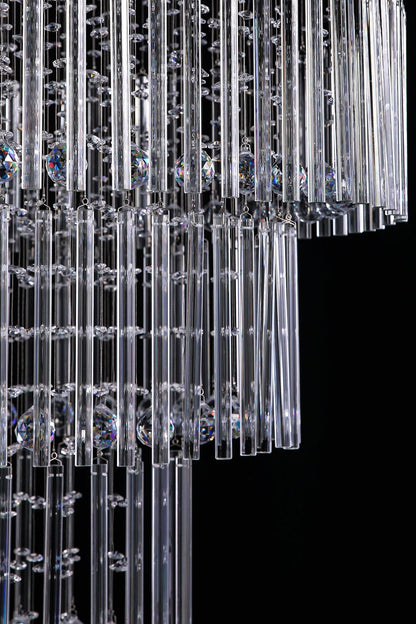Floating Castle Raindrop Crystal Chandelier - morylighting