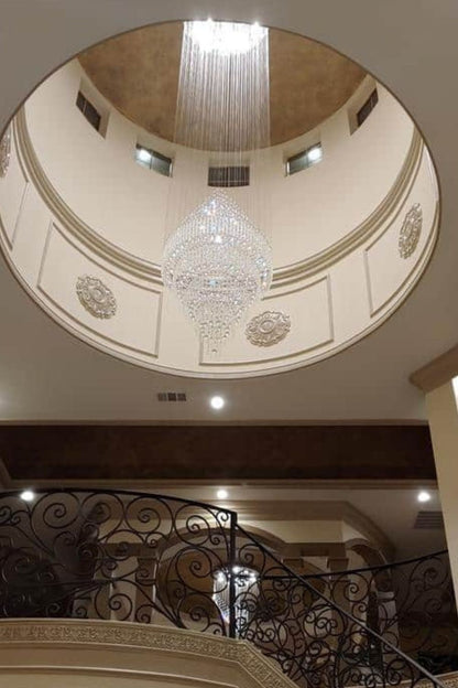 Floating Castle Raindrop Crystal Chandelier - morylighting