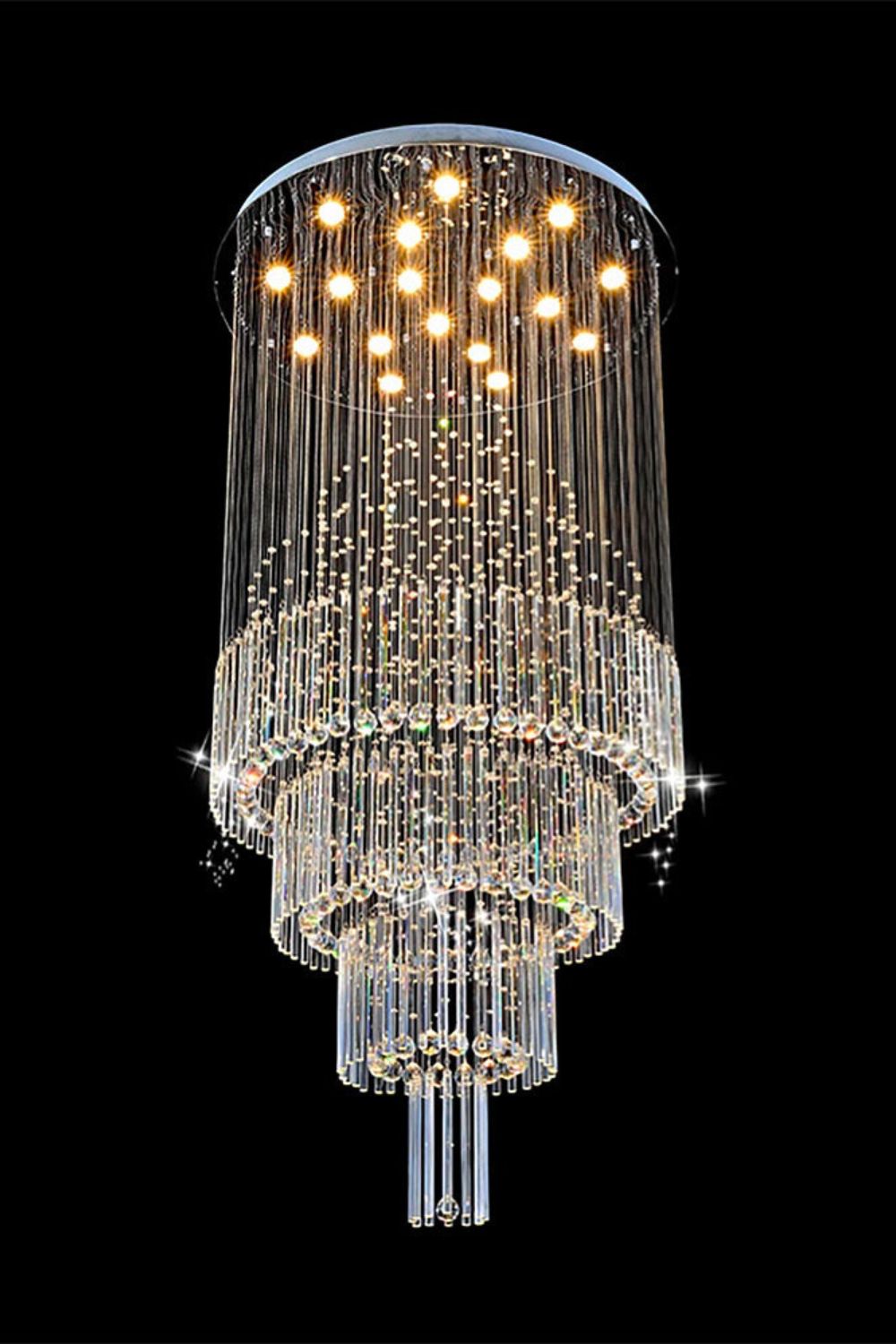 Floating Castle Raindrop Crystal Chandelier - morylighting