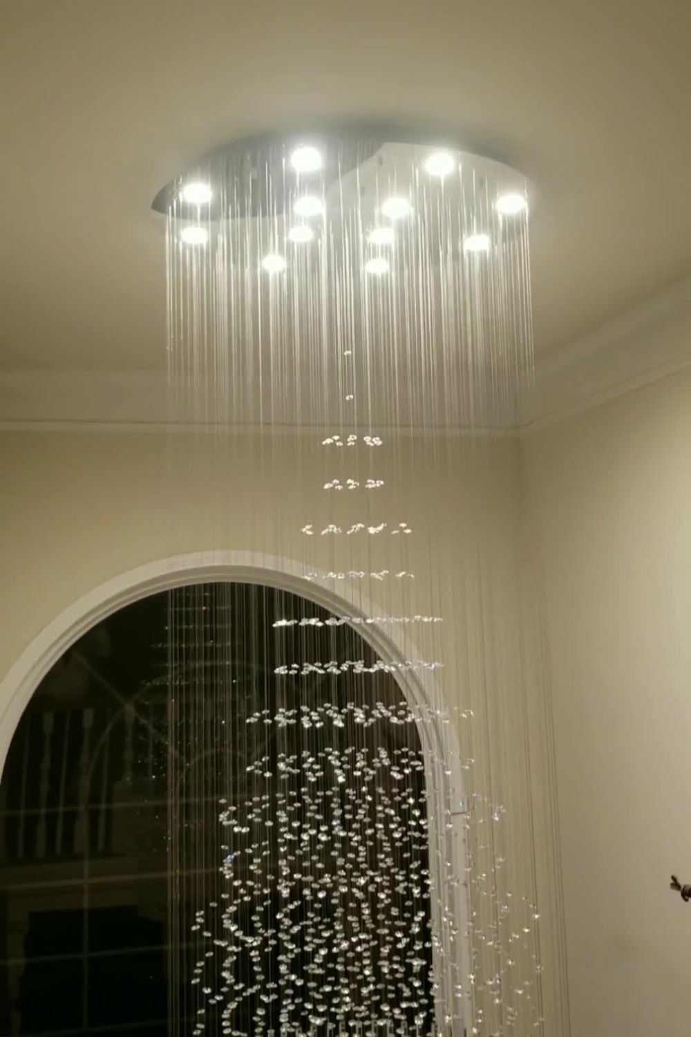 Floating Castle Raindrop Crystal Chandelier - morylighting