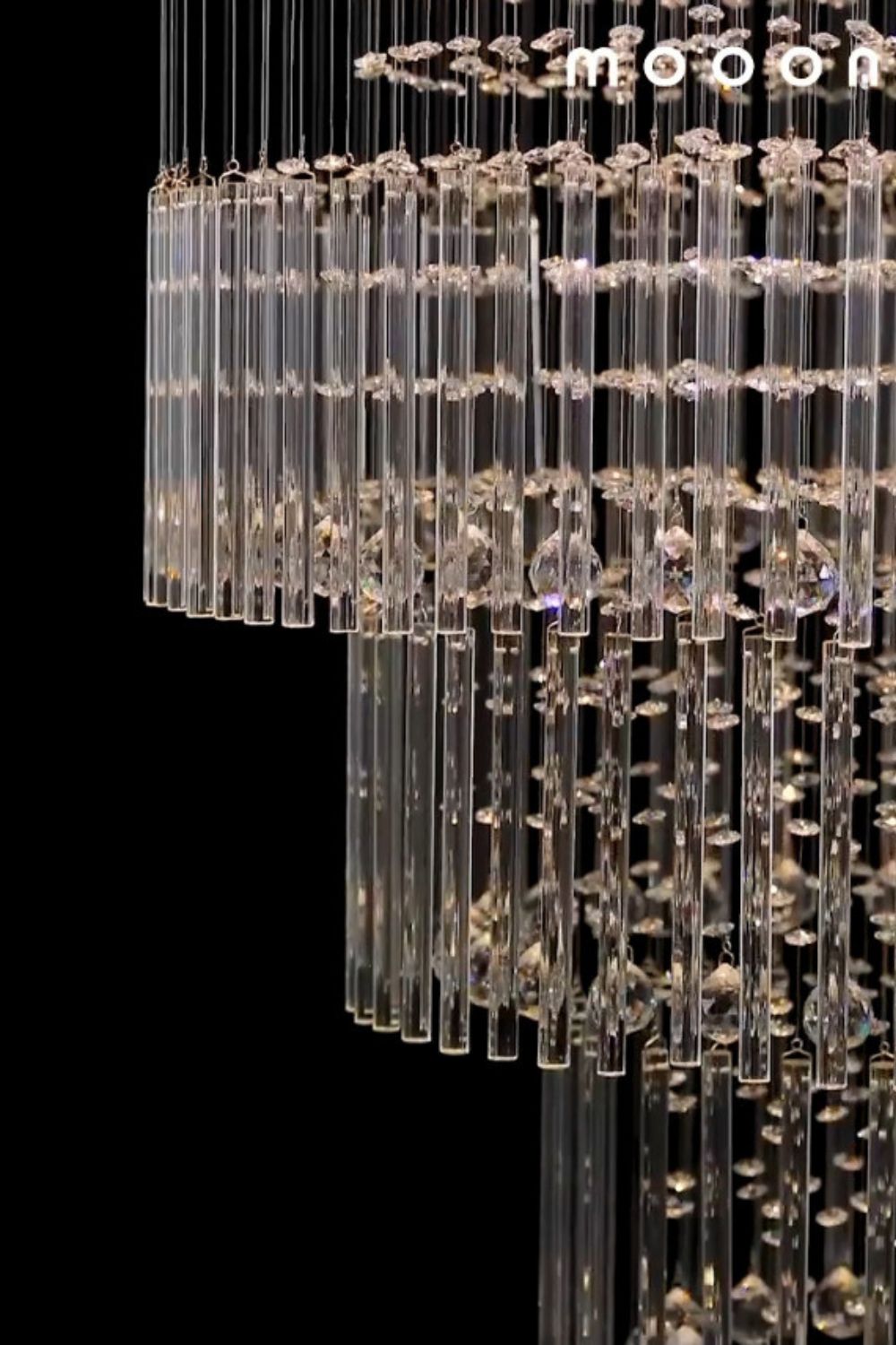 Floating Castle Raindrop Crystal Chandelier - morylighting