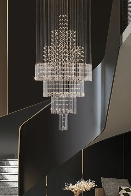 Floating Castle Raindrop Crystal Chandelier - morylighting