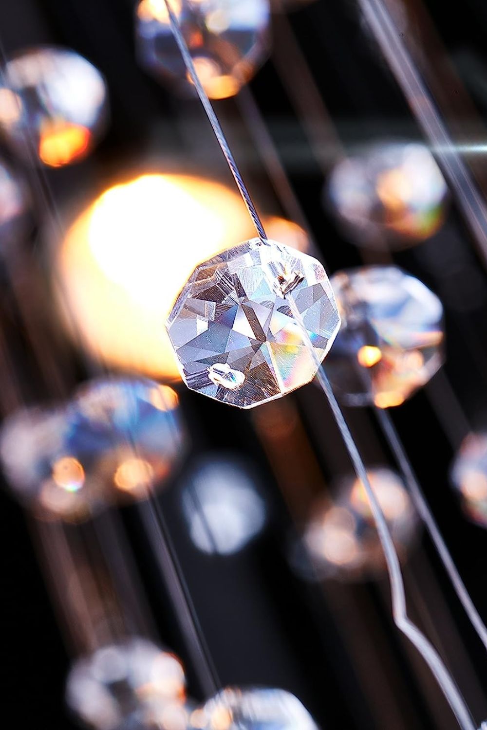 Floating Castle Raindrop Crystal Chandelier - morylighting