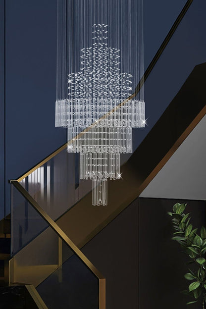 Floating Castle Raindrop Crystal Chandelier - morylighting
