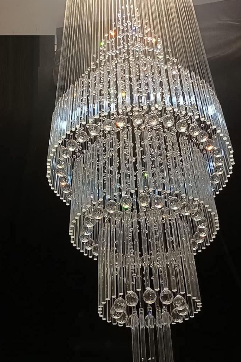 Floating Castle Raindrop Crystal Chandelier - morylighting