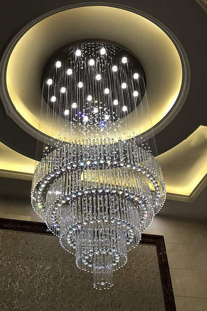 Floating Castle Raindrop Crystal Chandelier - morylighting
